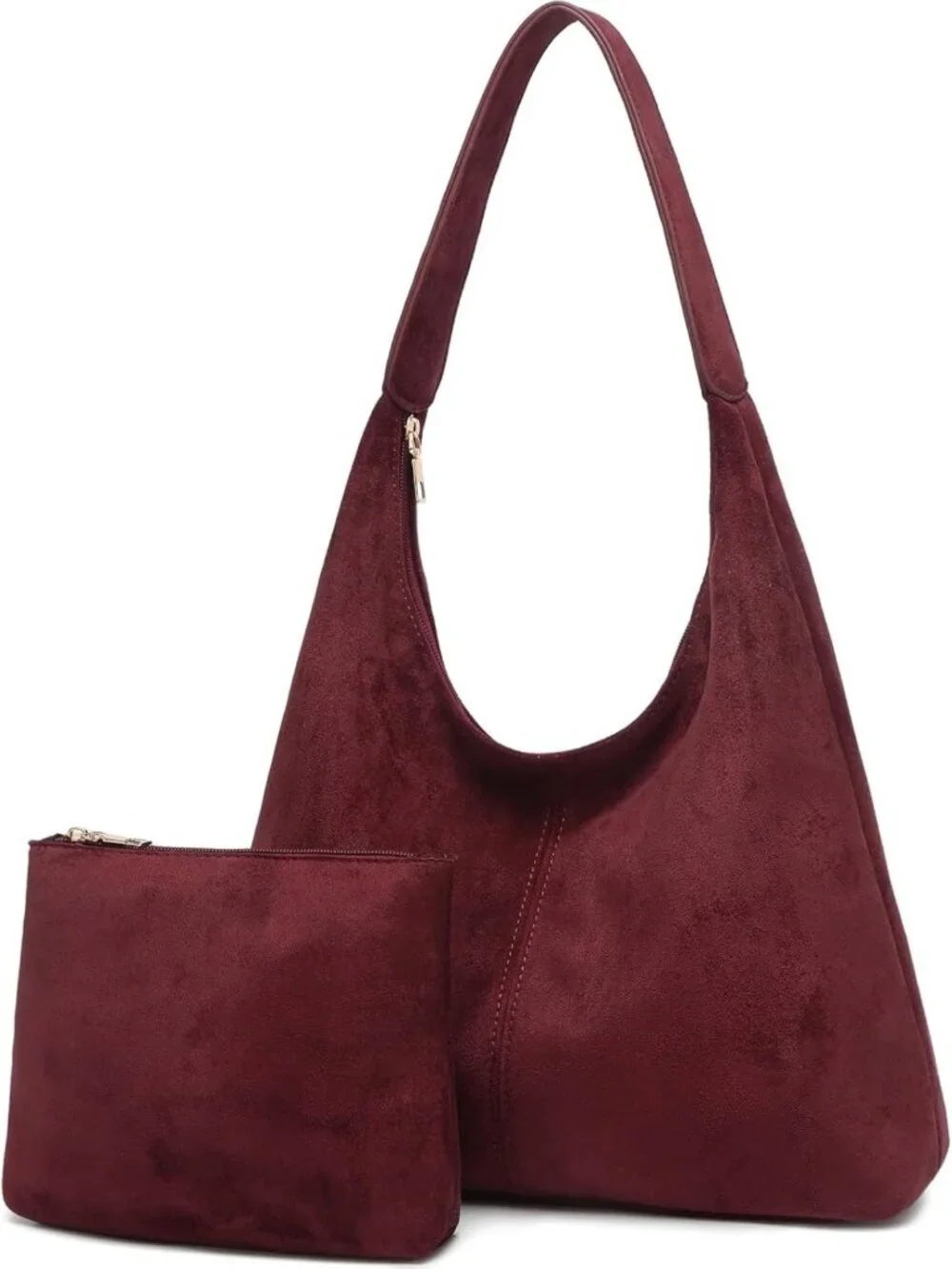 Chic Slouchy Suede Hobo Bag for Women | Casual Shoulder Tote Purse for Work